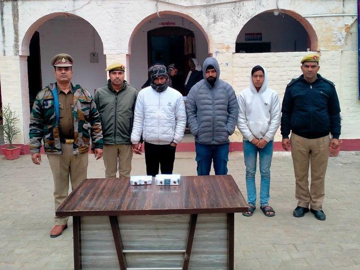 रिटायर्ड कर्मचारी से 19 लाख की ठगी:तीन साइबर ठग गिरफ्तार, 6 हजार रुपए बरामद